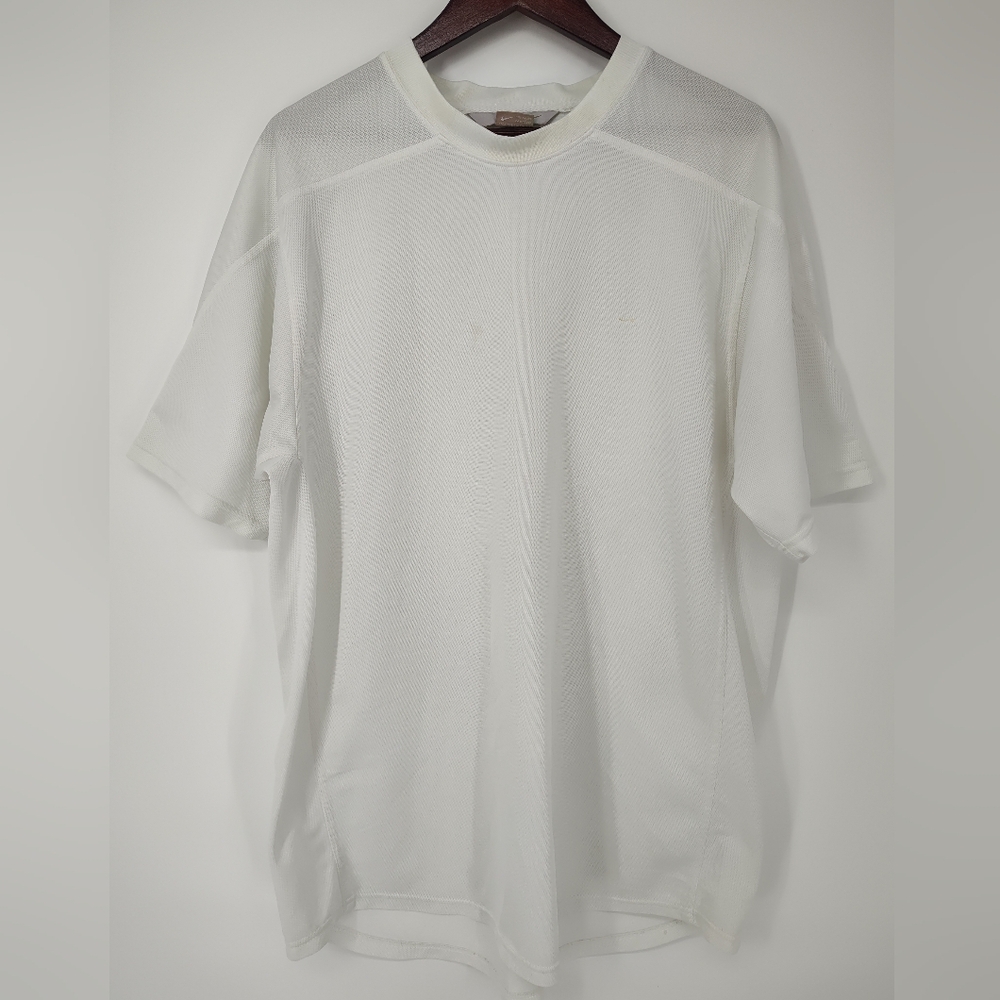 Nike White Dry Fit Short Sleeve Shirt Mens Size XXL